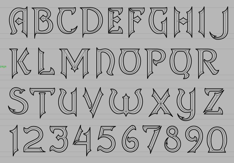 Font by Corey Dangel