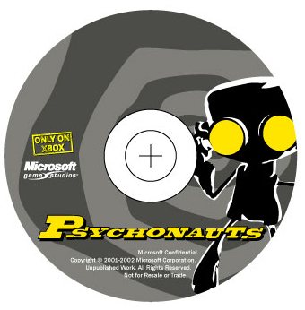E3 press kit CD label, designed and printed by Corey Dangel